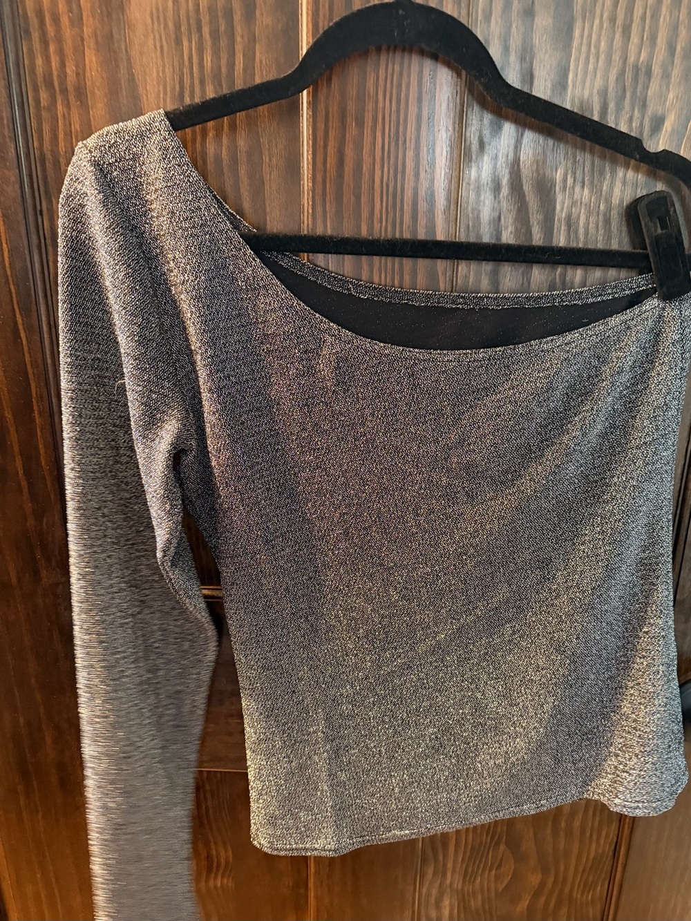Reformation Metallic One shoulder top